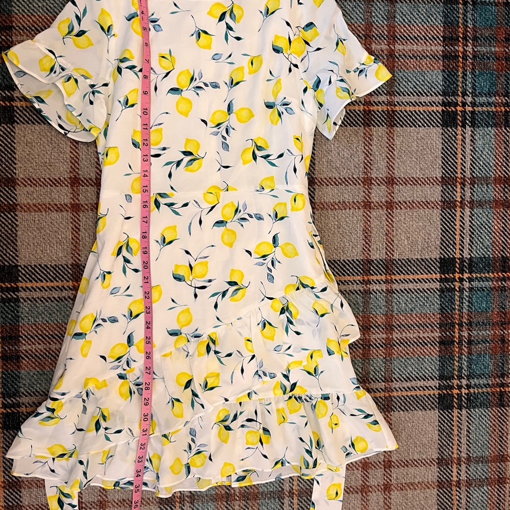 Floral Lemon Print Dress - banana republic NWT